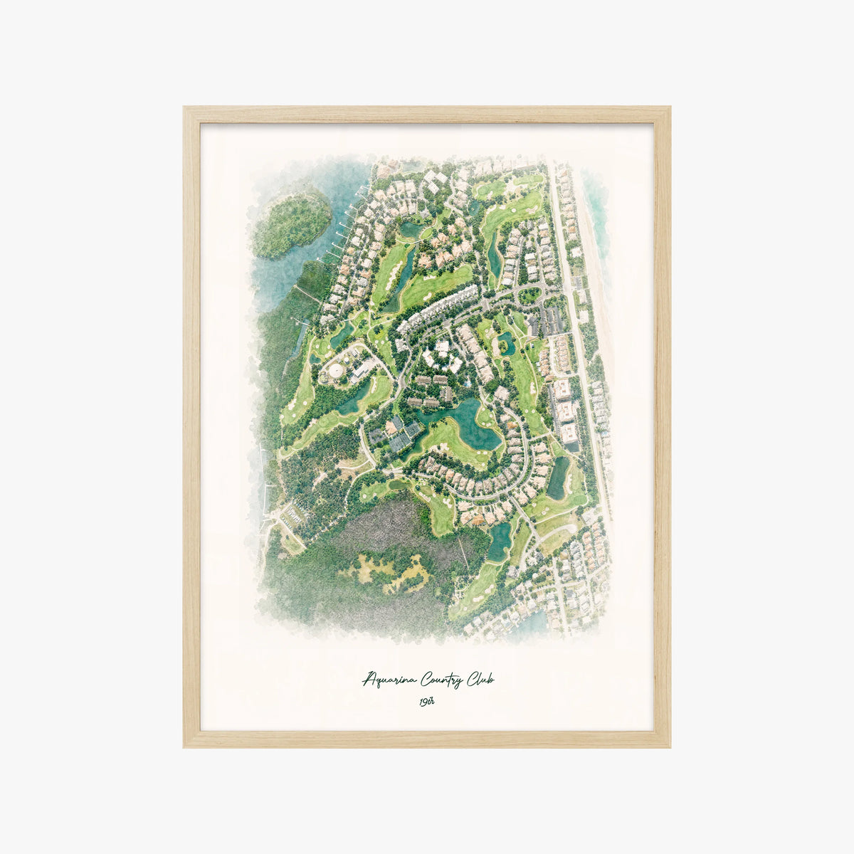 Aquarina Country Club wood frame