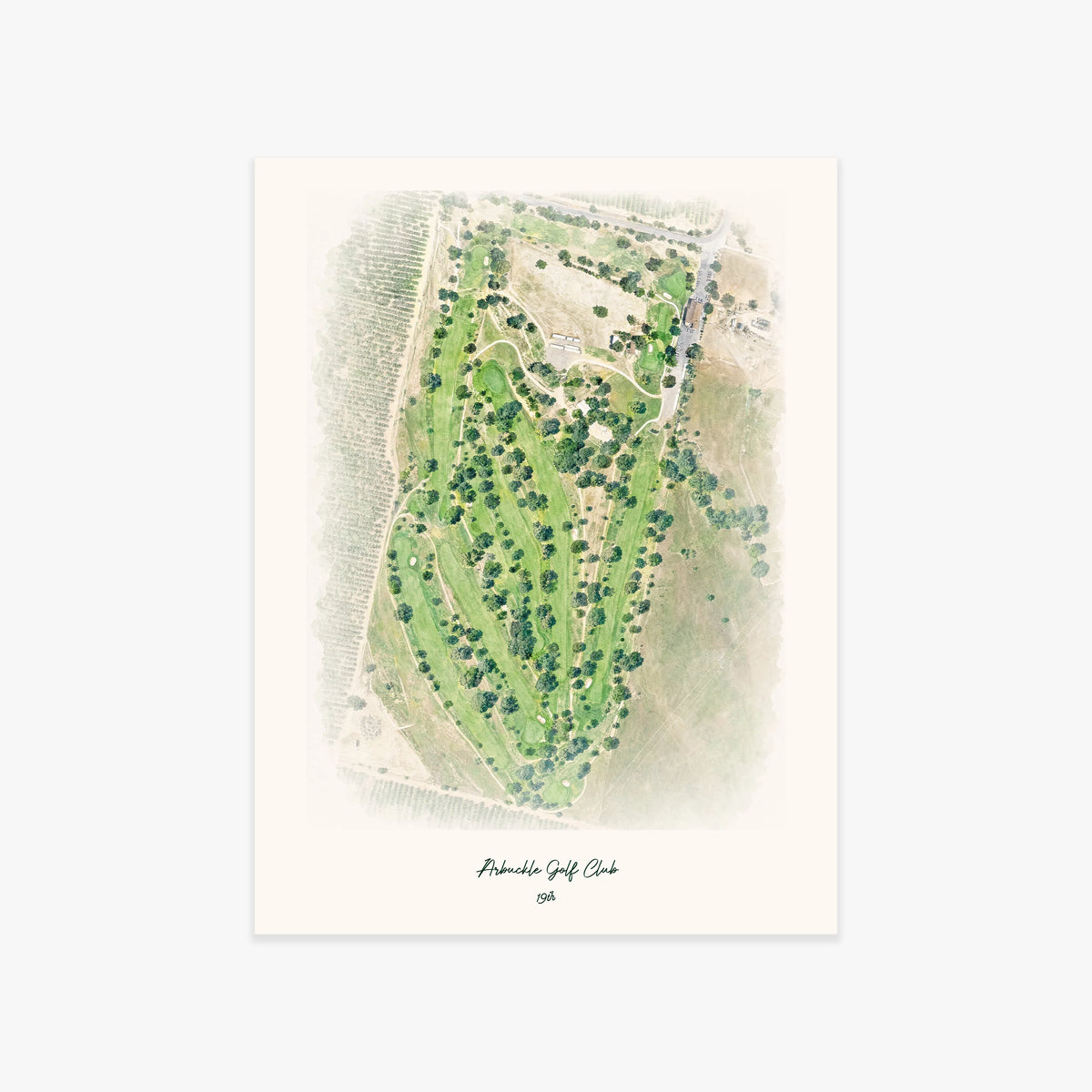 Arbuckle Golf Club printed artwork