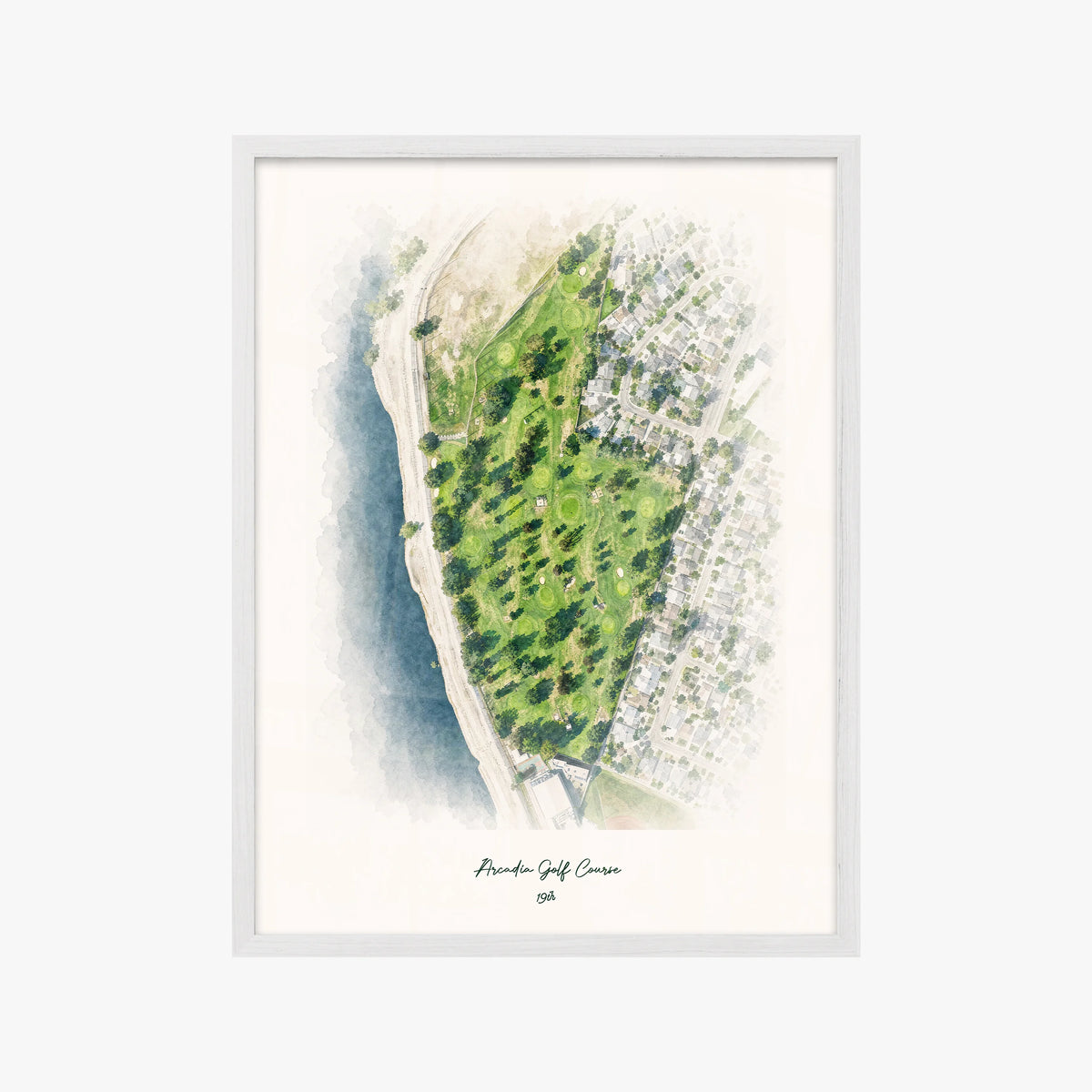 Arcadia Golf Course white frame