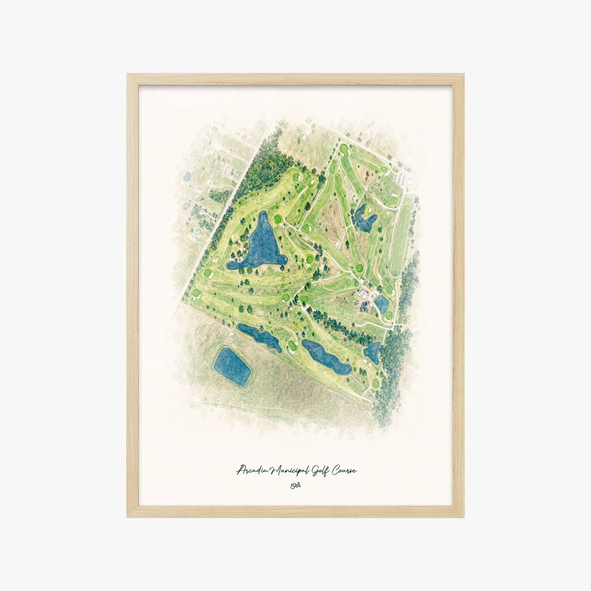 Arcadia Municipal Golf Course wood frame