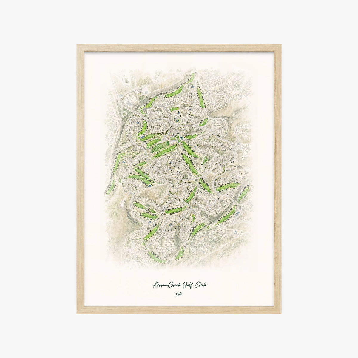 ArrowCreek Golf Club wood frame