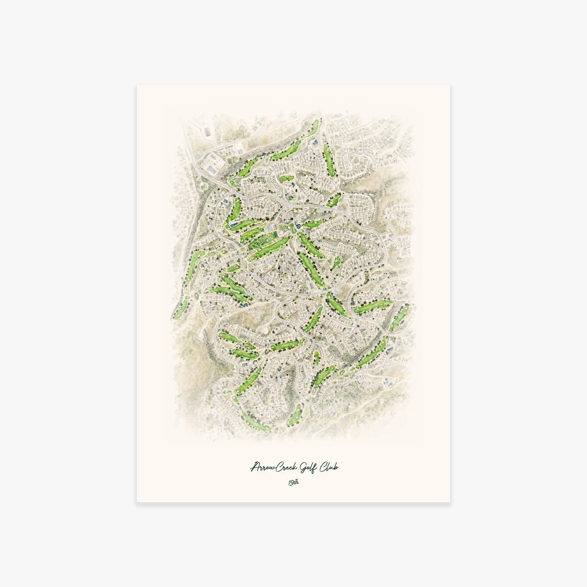 ArrowCreek Golf Club printed artwork