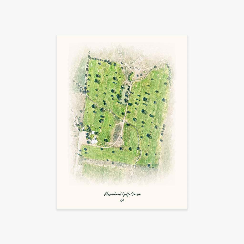 Arrowhead Golf Course printed artwork
