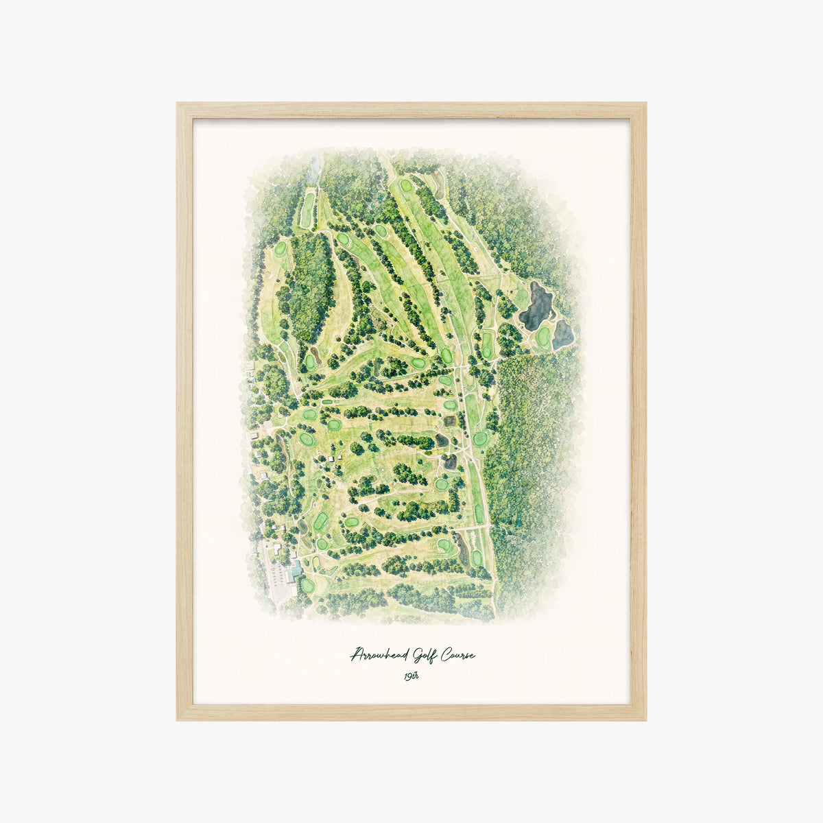 Arrowhead Golf Course wood frame