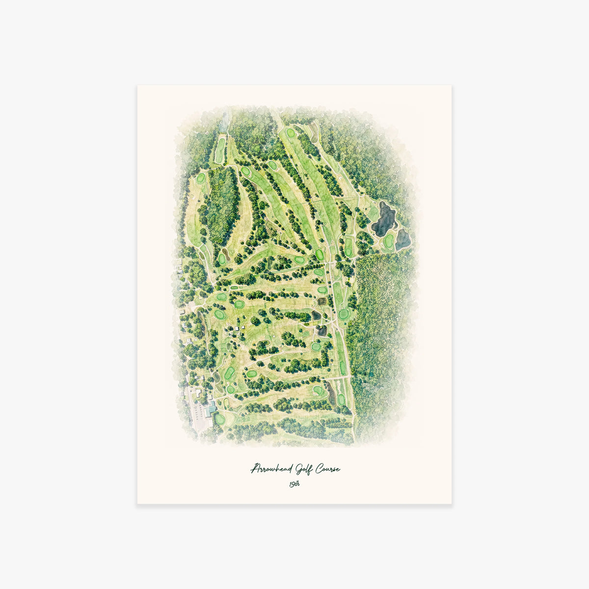 Arrowhead Golf Course printed artwork
