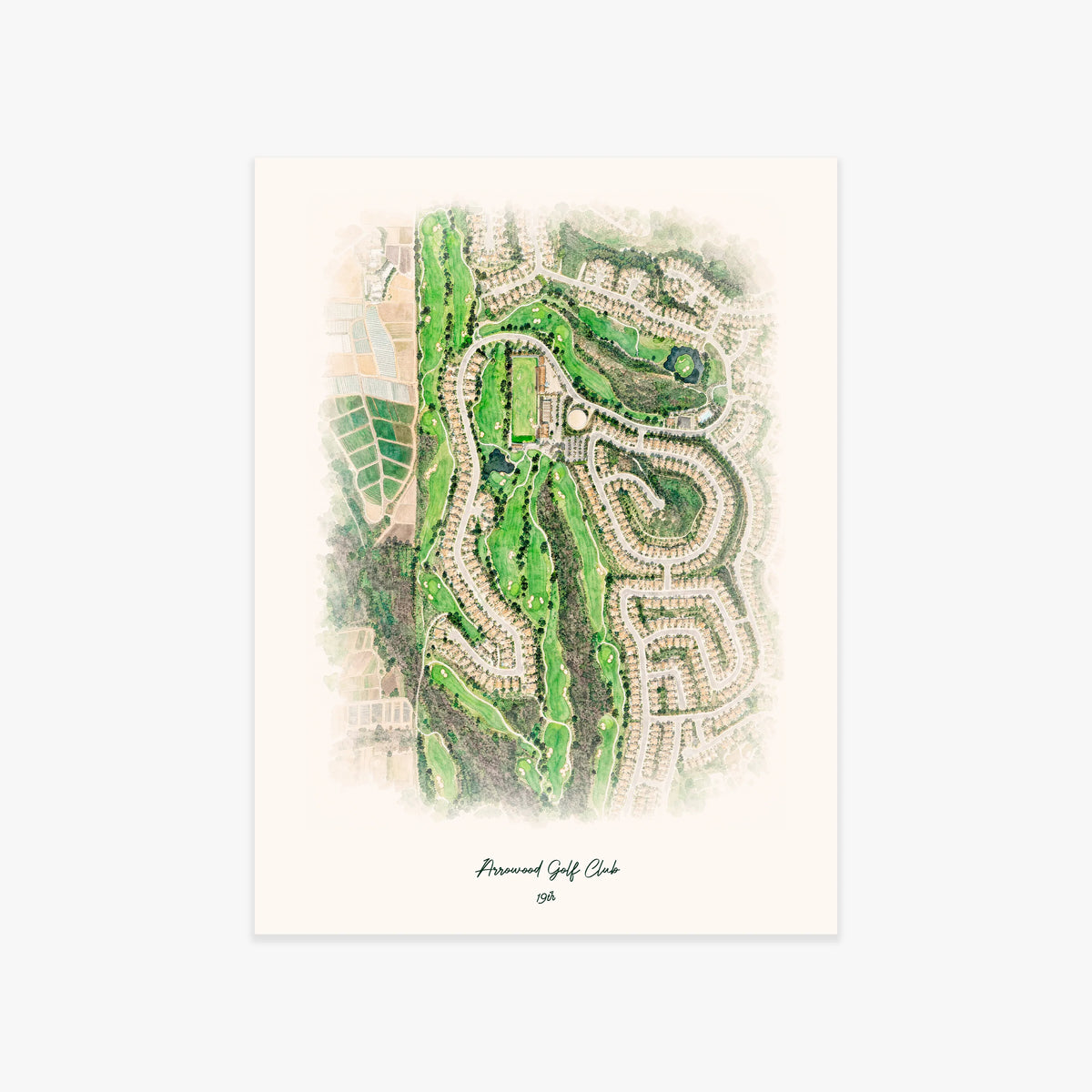Arrowood Golf Club printed artwork