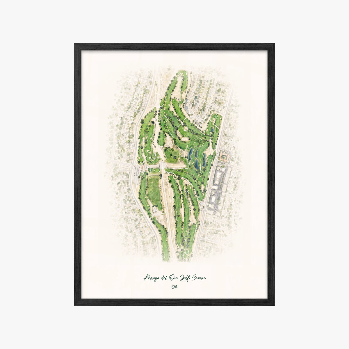 Arroyo del Oso Golf Course black frame