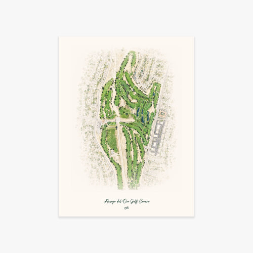 Arroyo del Oso Golf Course printed artwork