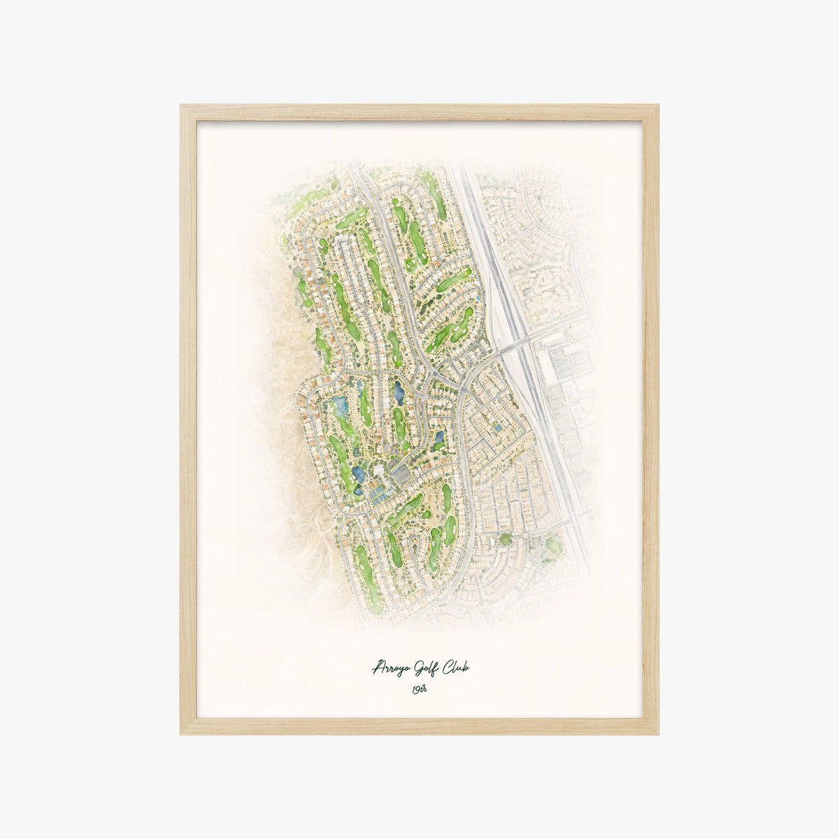 Arroyo Golf Club wood frame