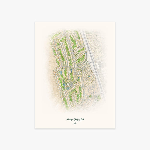 Arroyo Golf Club printed artwork