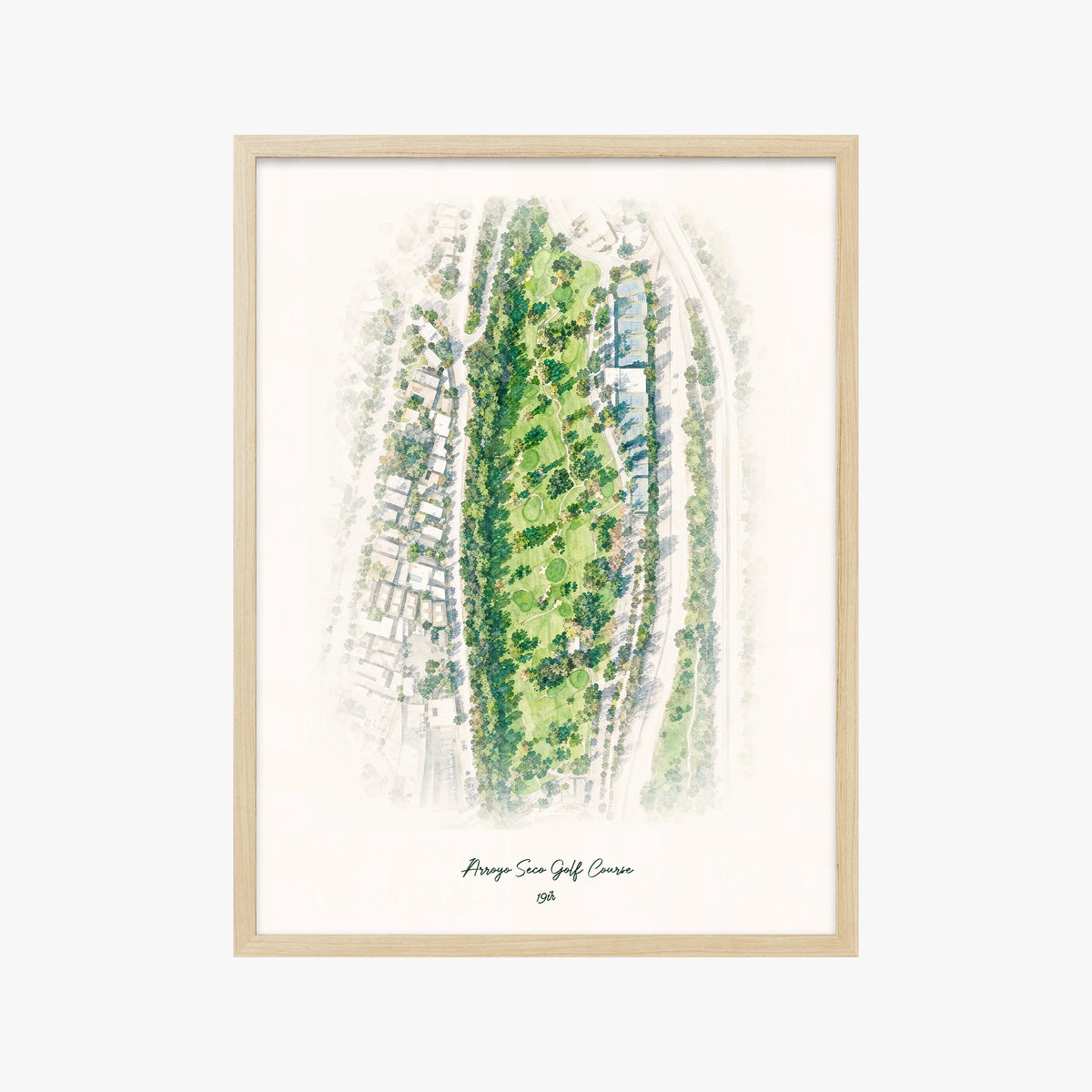 Arroyo Seco Golf Course wood frame
