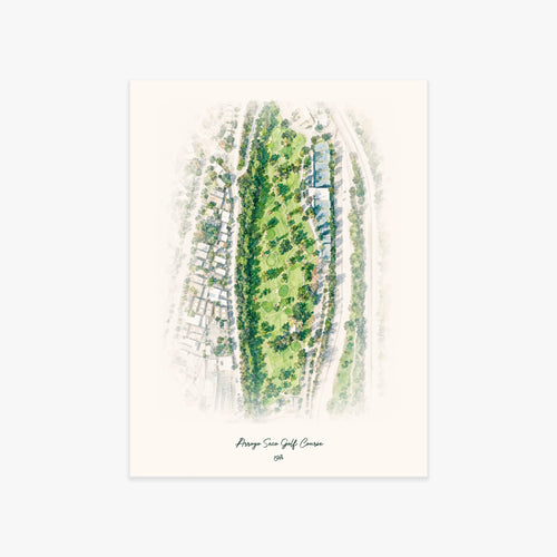 Arroyo Seco Golf Course printed artwork