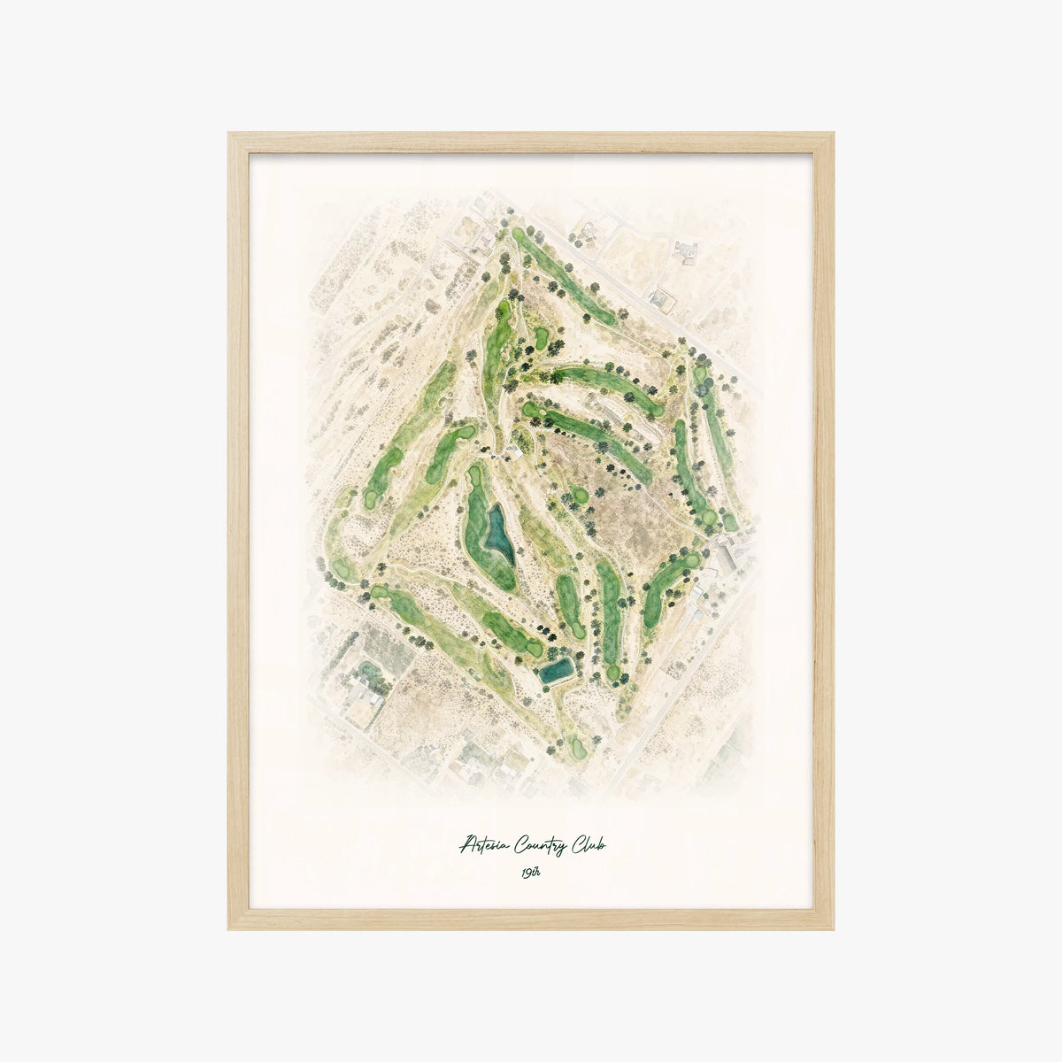 Artesia Country Club wood frame