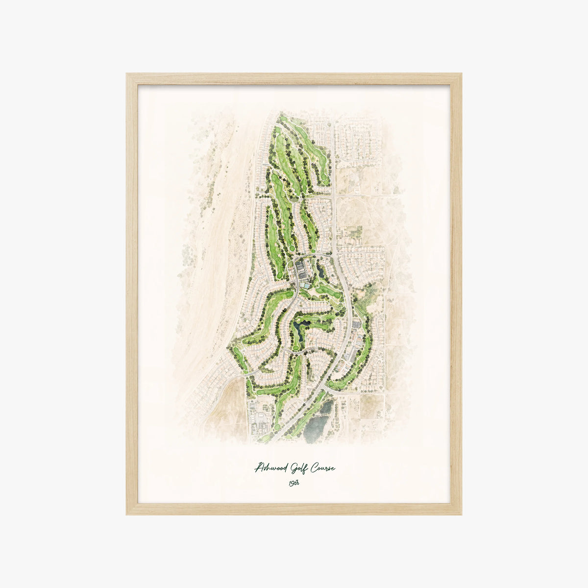 Ashwood Golf Course wood frame