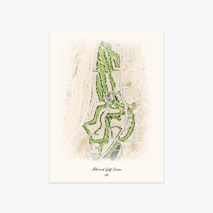 Ashwood Golf Course printed artwork