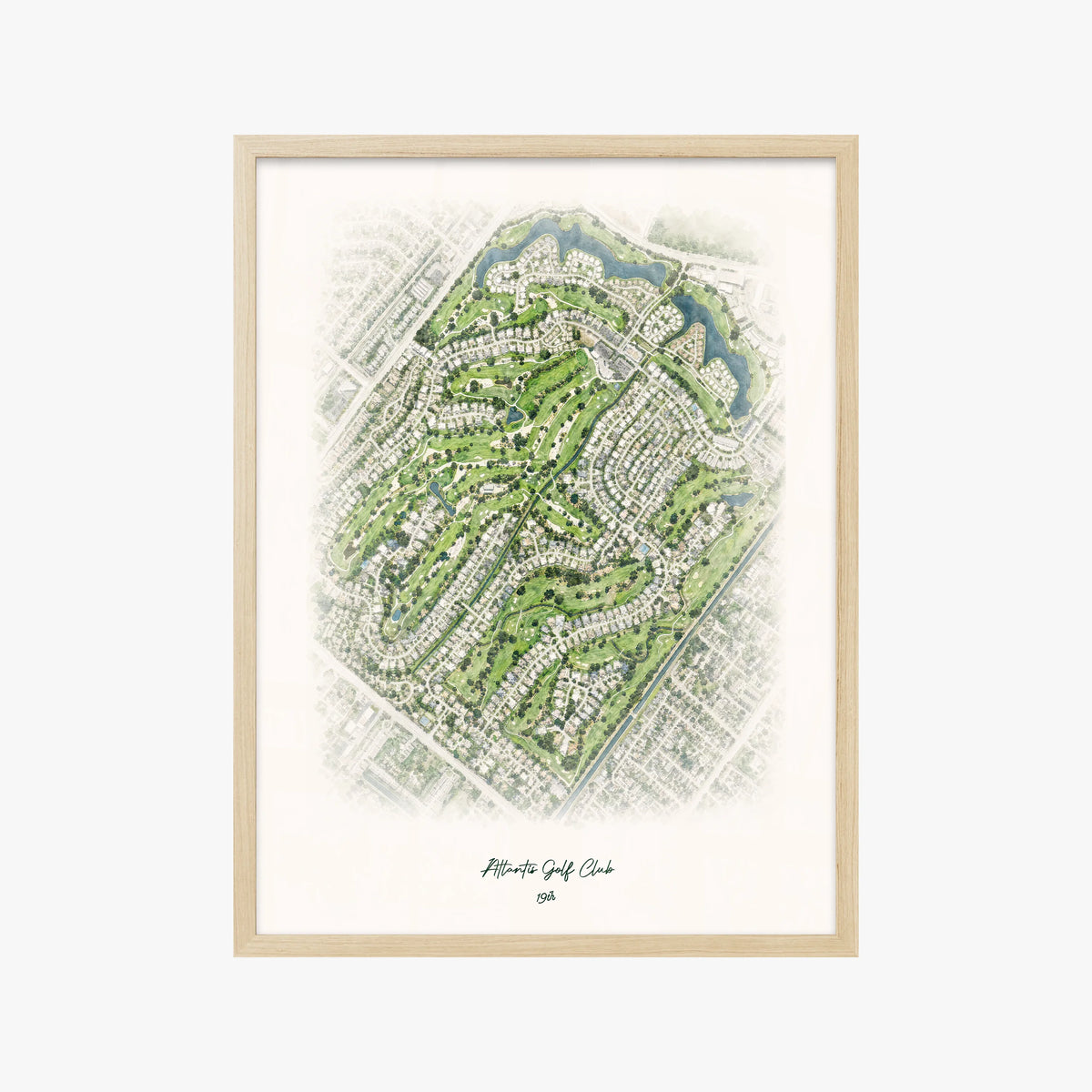 Atlantis Golf Club wood frame