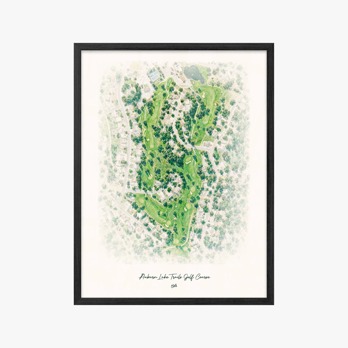 Auburn Lake Trails Golf Course black frame
