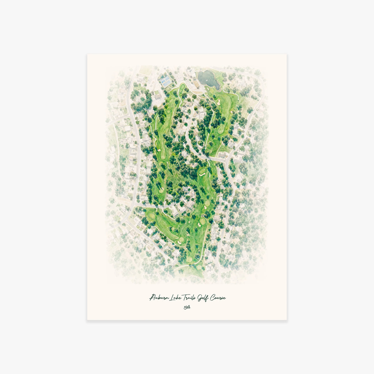 Auburn Lake Trails Golf Course printed artwork