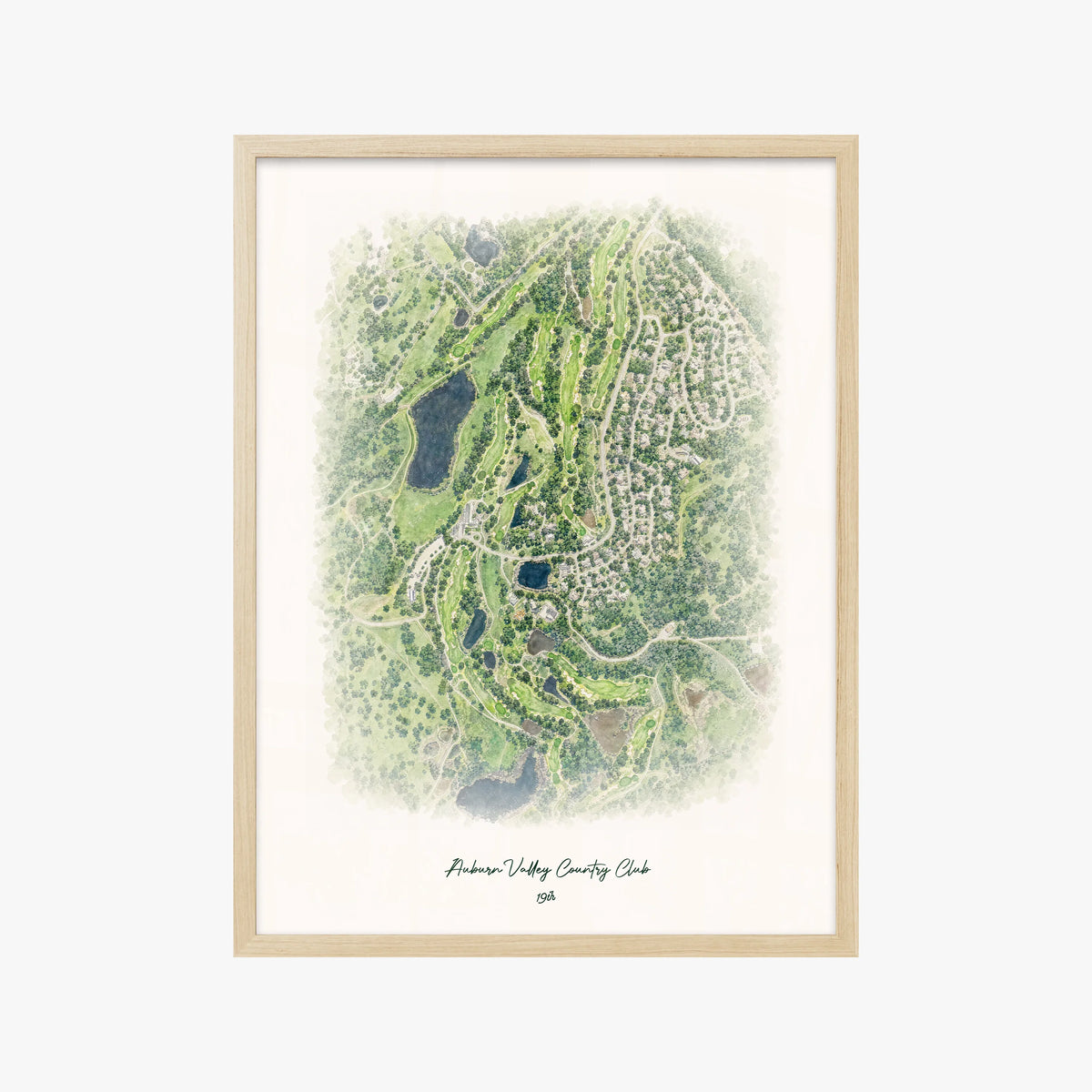 Auburn Valley Country Club wood frame
