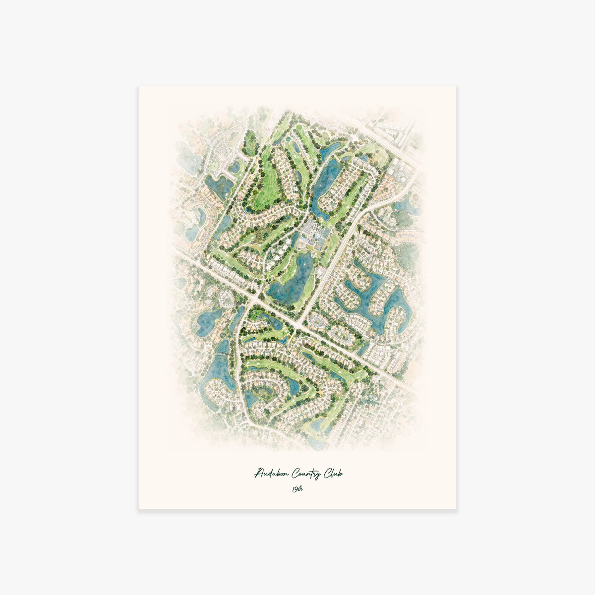 Audubon Country Club printed artwork