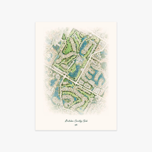 Audubon Country Club printed artwork
