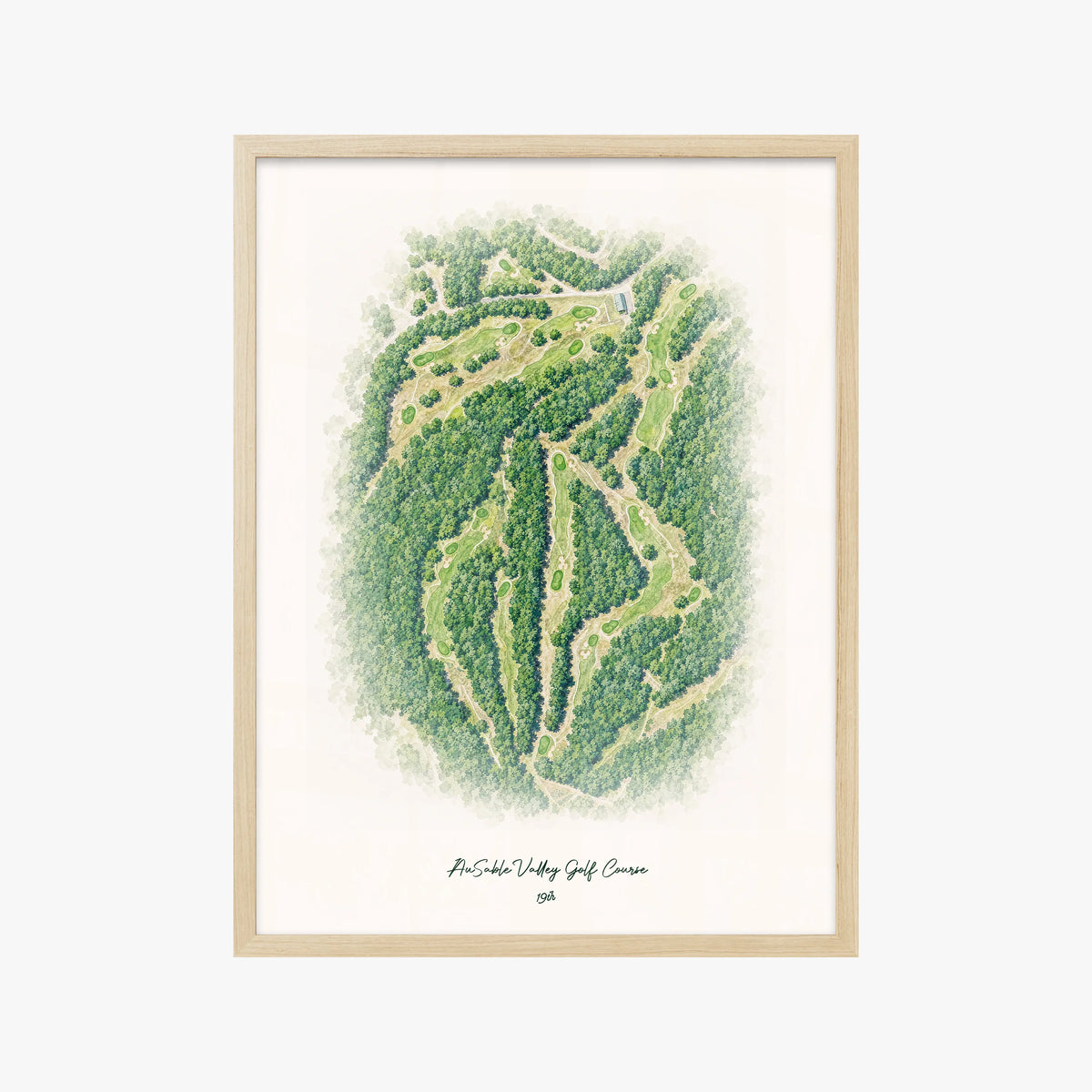 AuSable Valley Golf Course wood frame