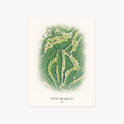 AuSable Valley Golf Course printed artwork