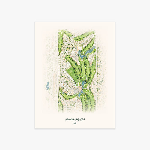 Avondale Golf Club printed artwork