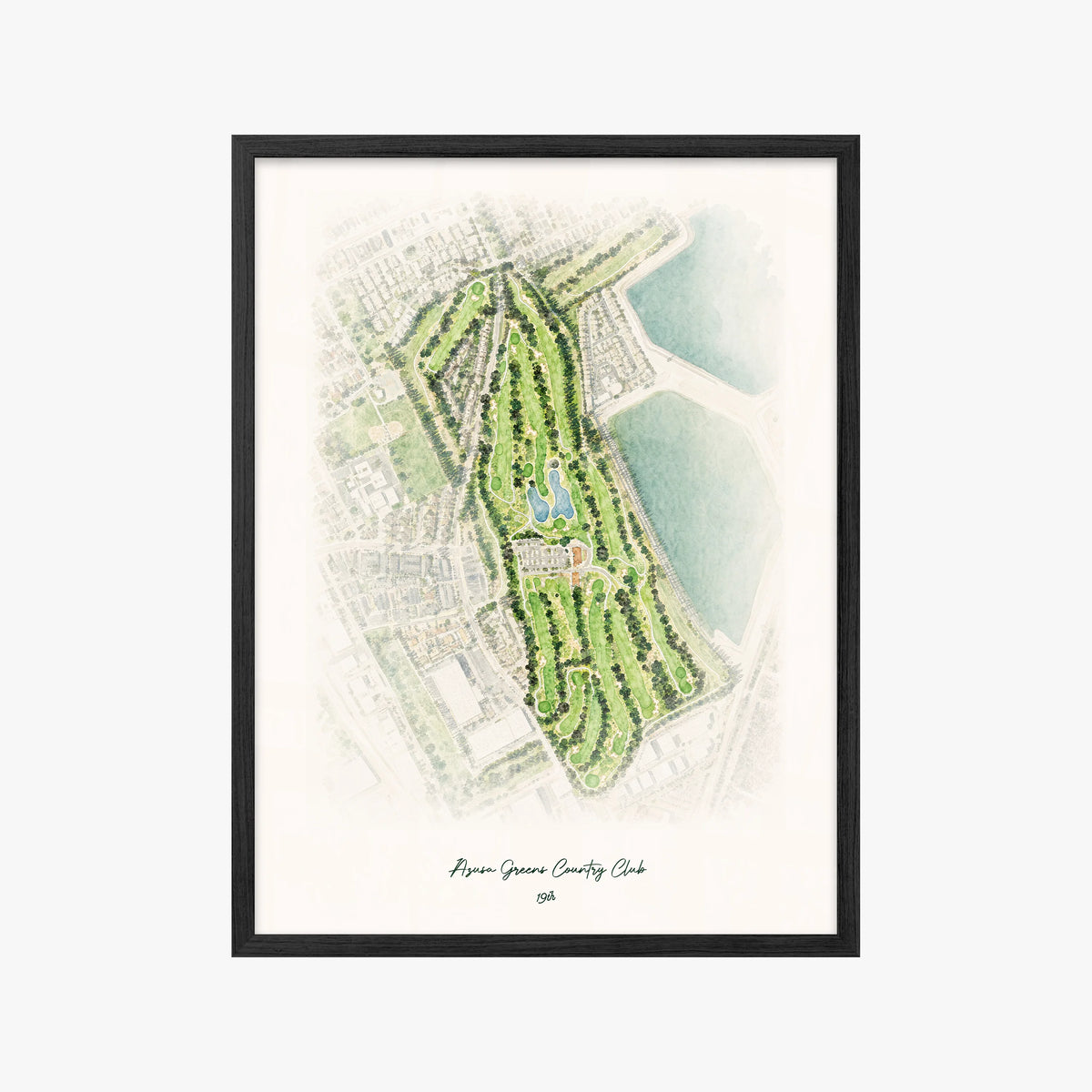 Azusa Greens Country Club black frame