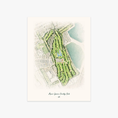 Azusa Greens Country Club printed artwork