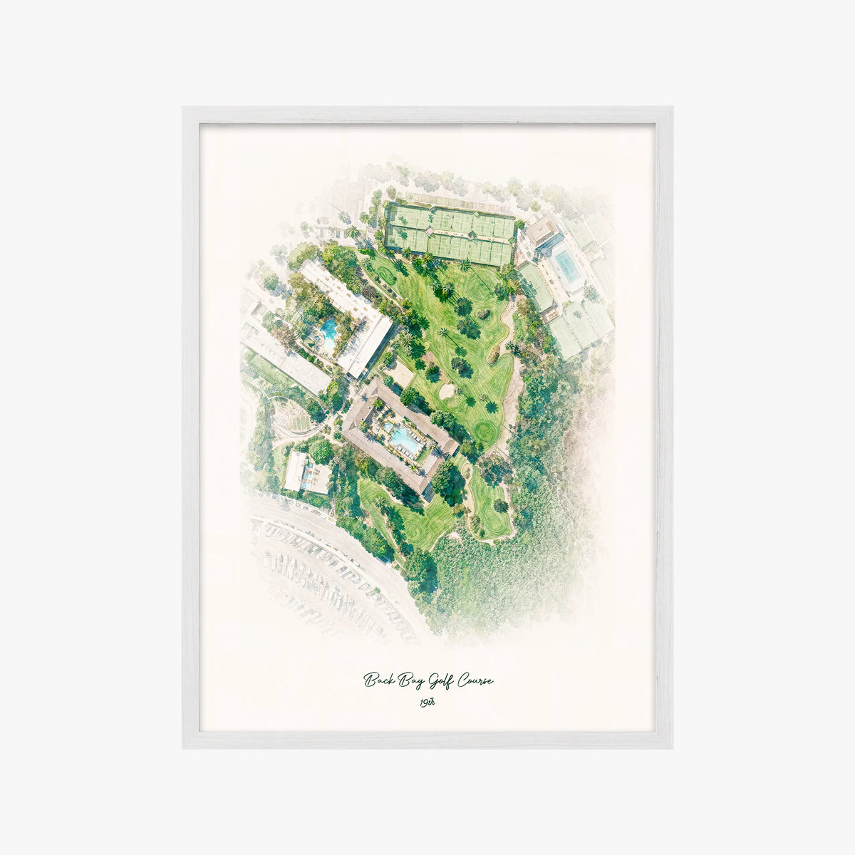 Back Bay Golf Course white frame