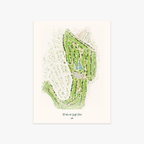 Badlands Golf Club printed artwork