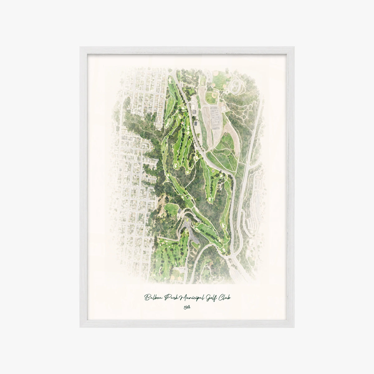 Balboa Park Municipal Golf Club white frame