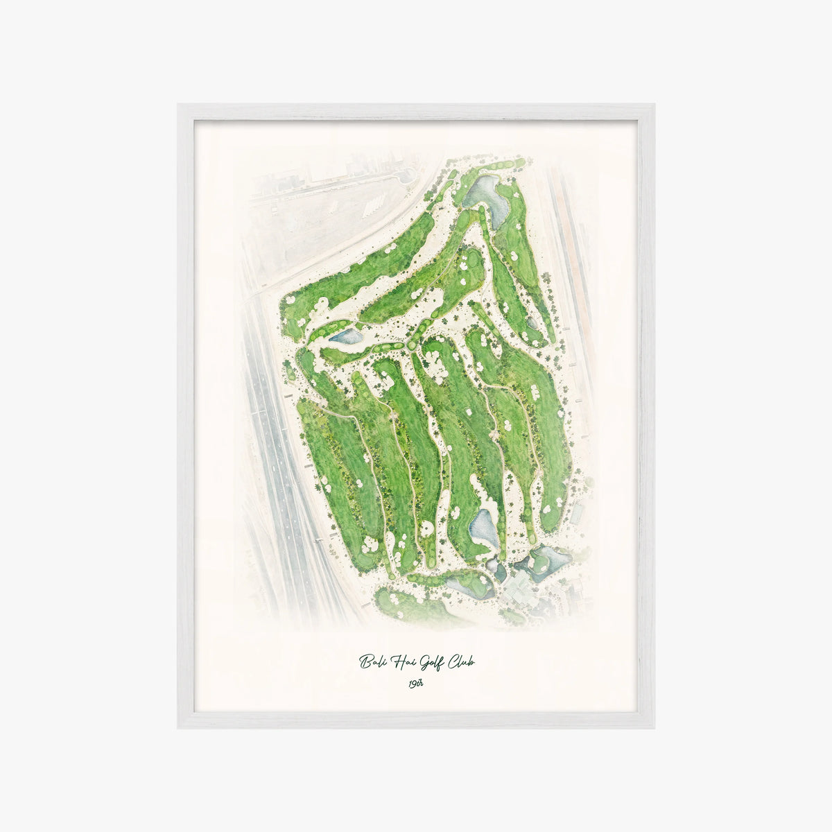 Bali Hai Golf Club white frame