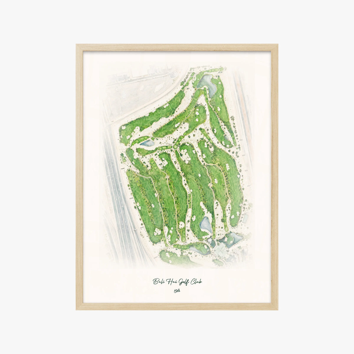Bali Hai Golf Club wood frame