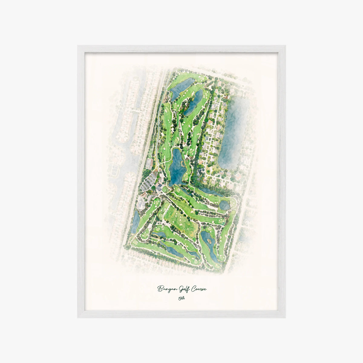 Banyan Golf Course white frame
