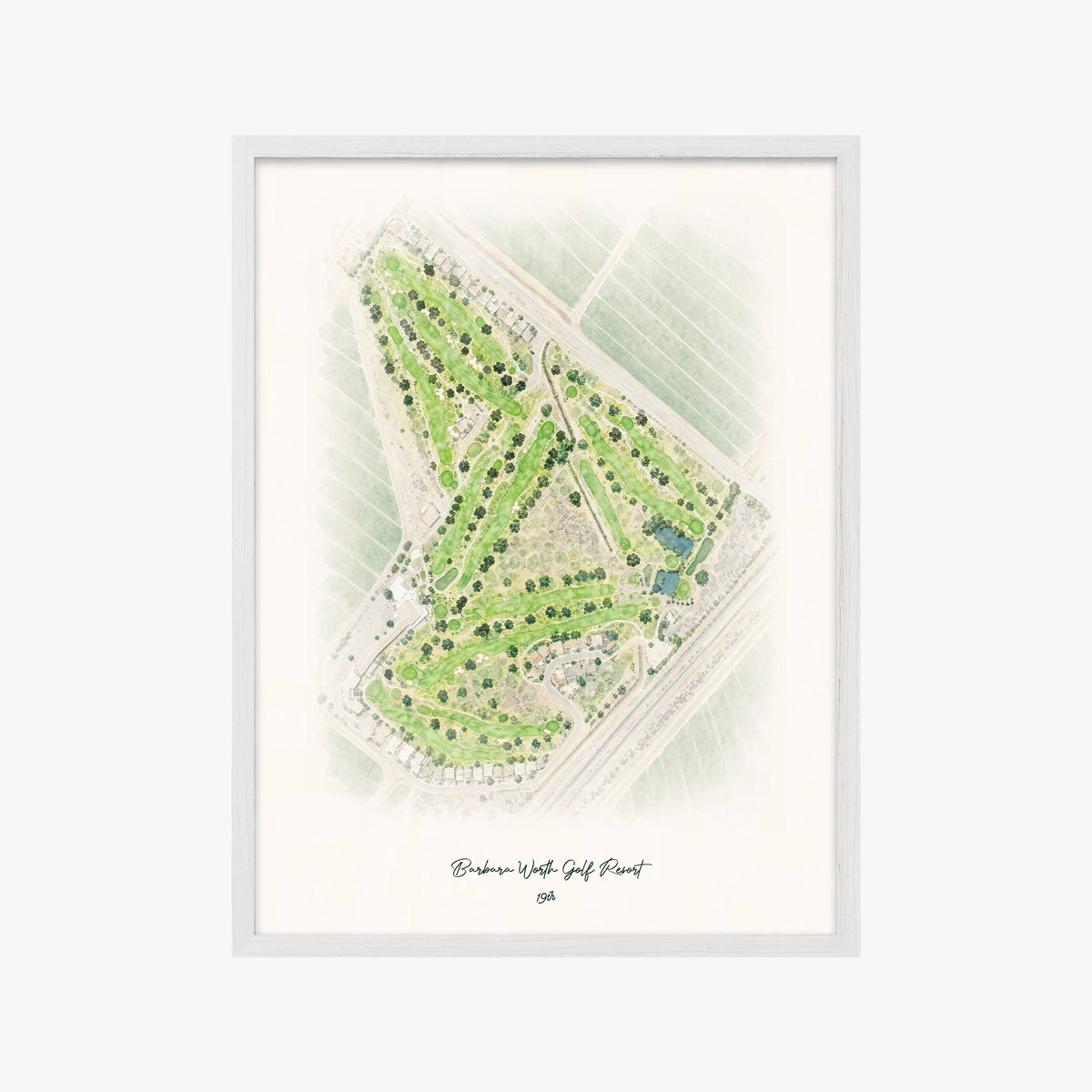 Barbara Worth Golf Resort white frame