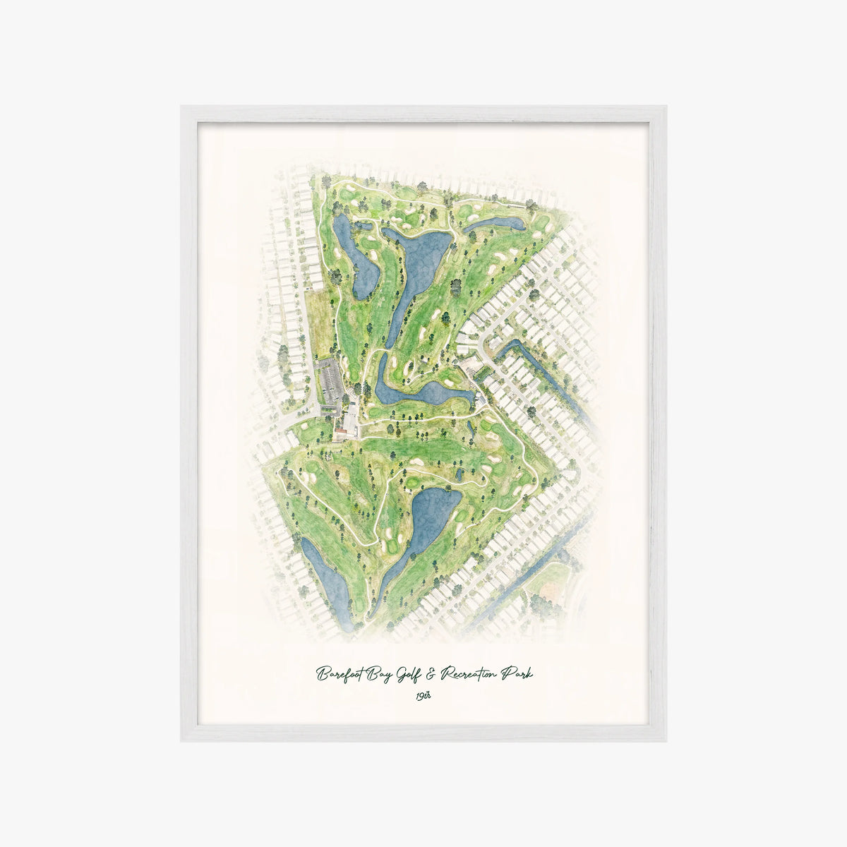 Barefoot Bay Golf & Recreation Park white frame
