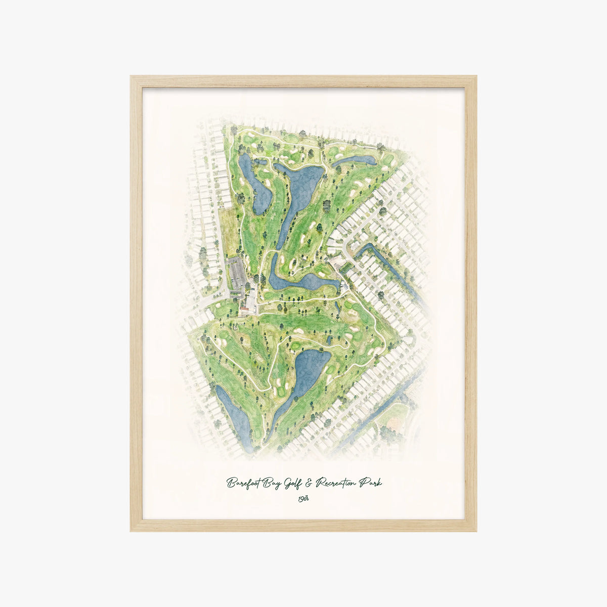 Barefoot Bay Golf & Recreation Park wood frame