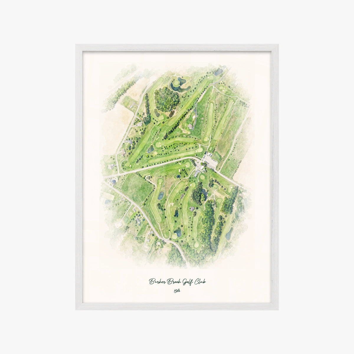 Barker Brook Golf Club white frame