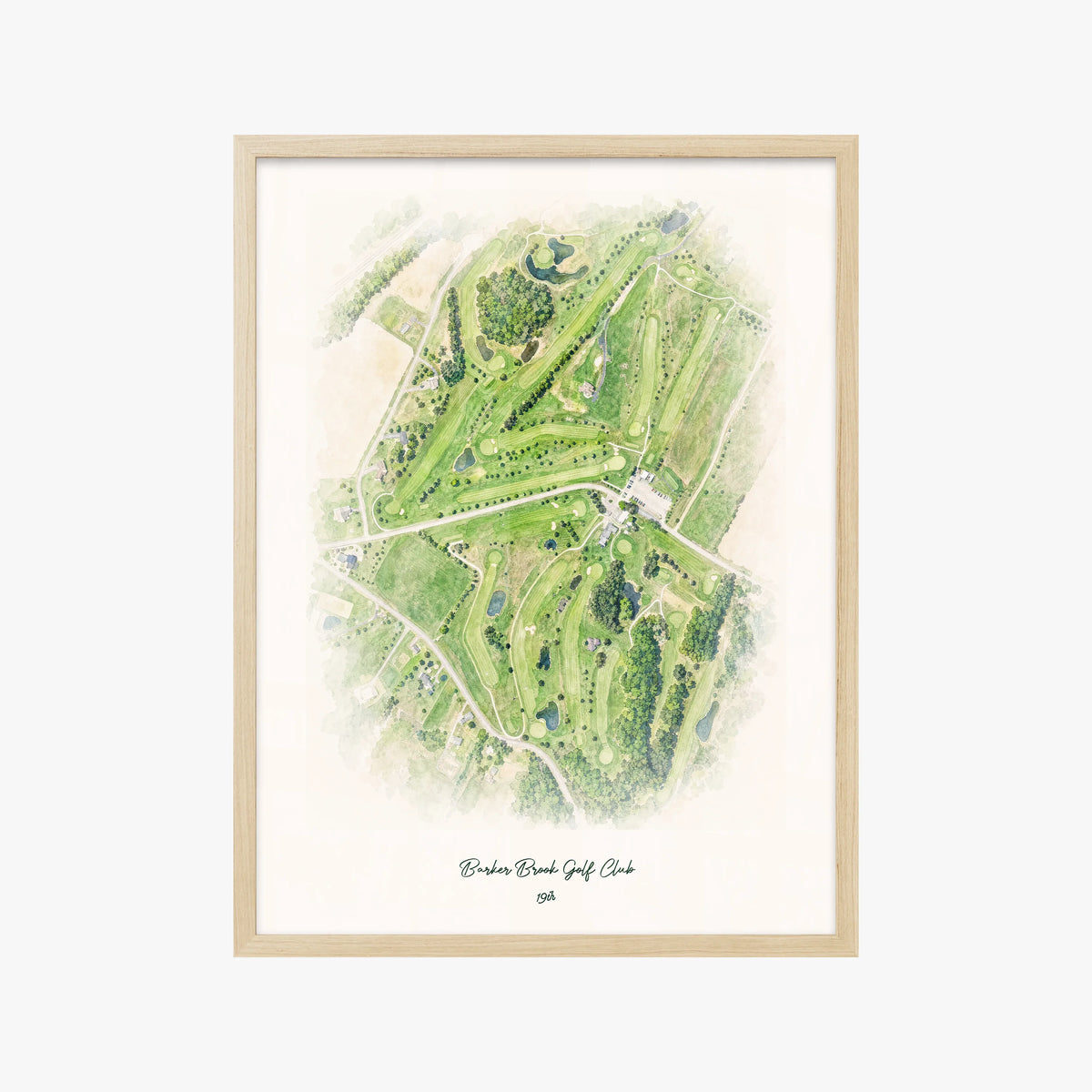 Barker Brook Golf Club wood frame