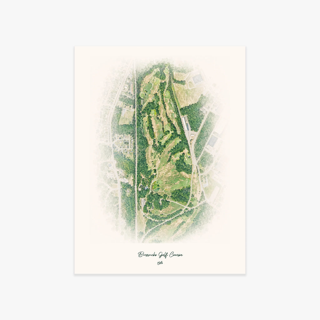 Barracks Golf Course printed artwork