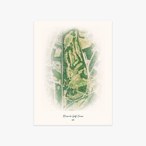 Barracks Golf Course printed artwork
