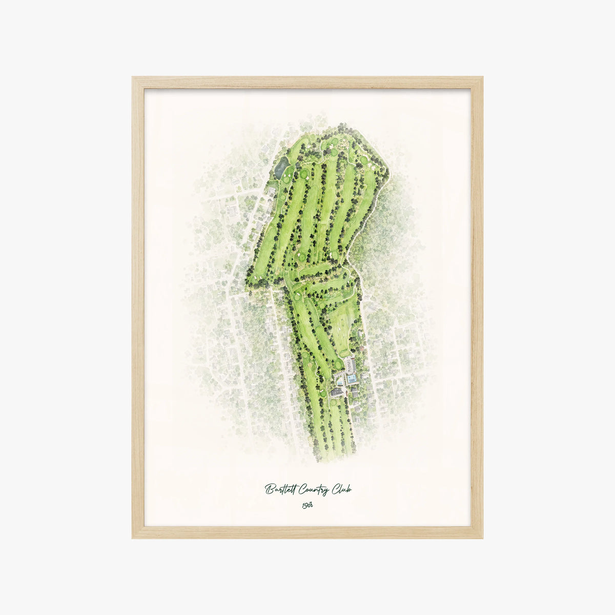 Bartlett Country Club wood frame