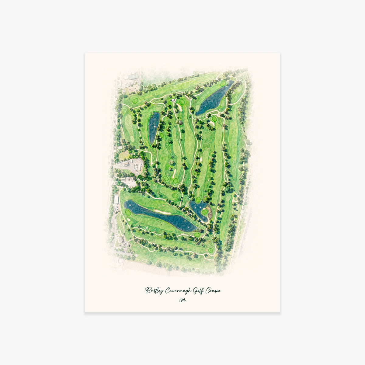 Bartley Cavanaugh Golf Course printed artwork