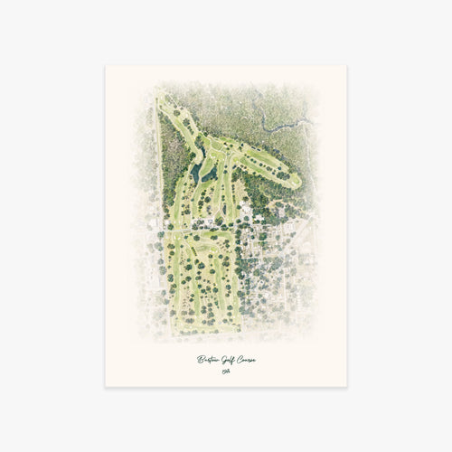 Bartow Golf Course printed artwork