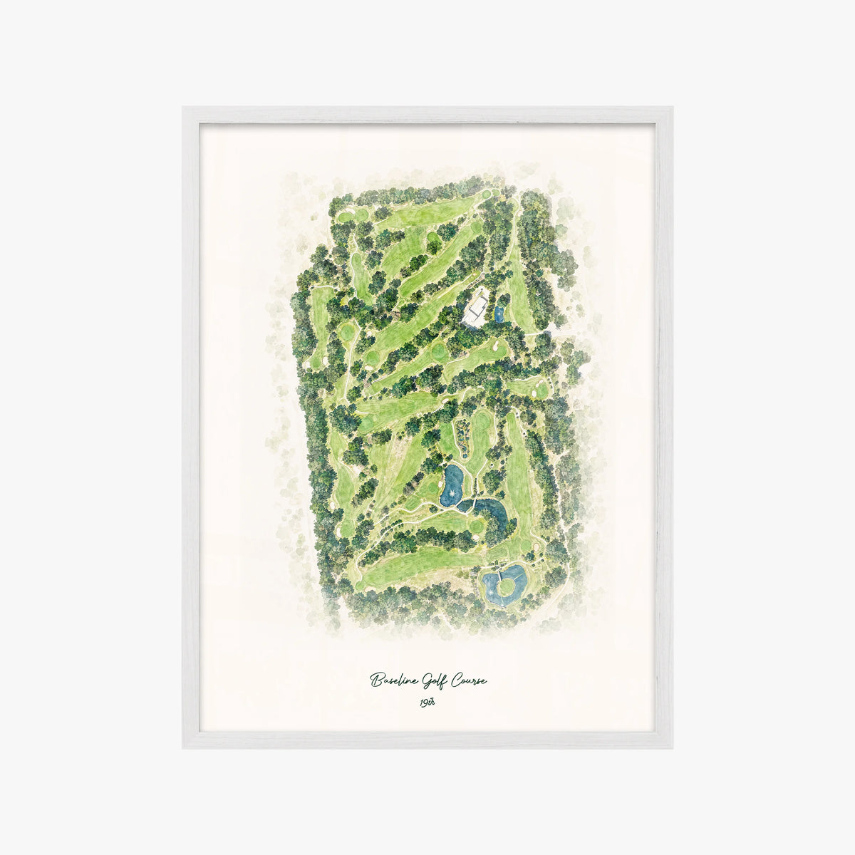 Baseline Golf Course white frame