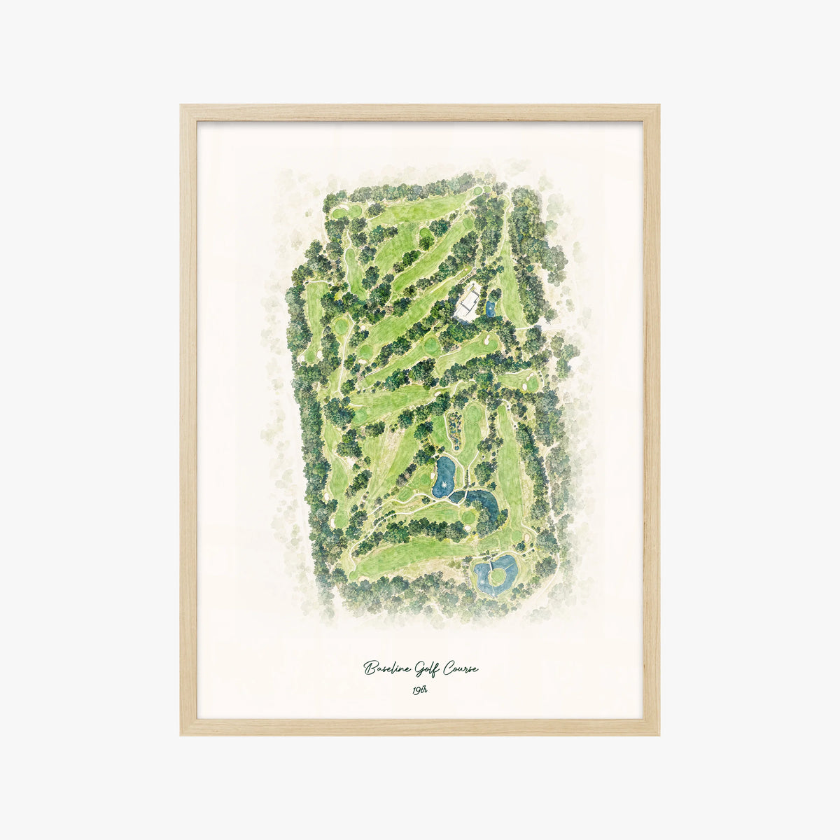 Baseline Golf Course wood frame