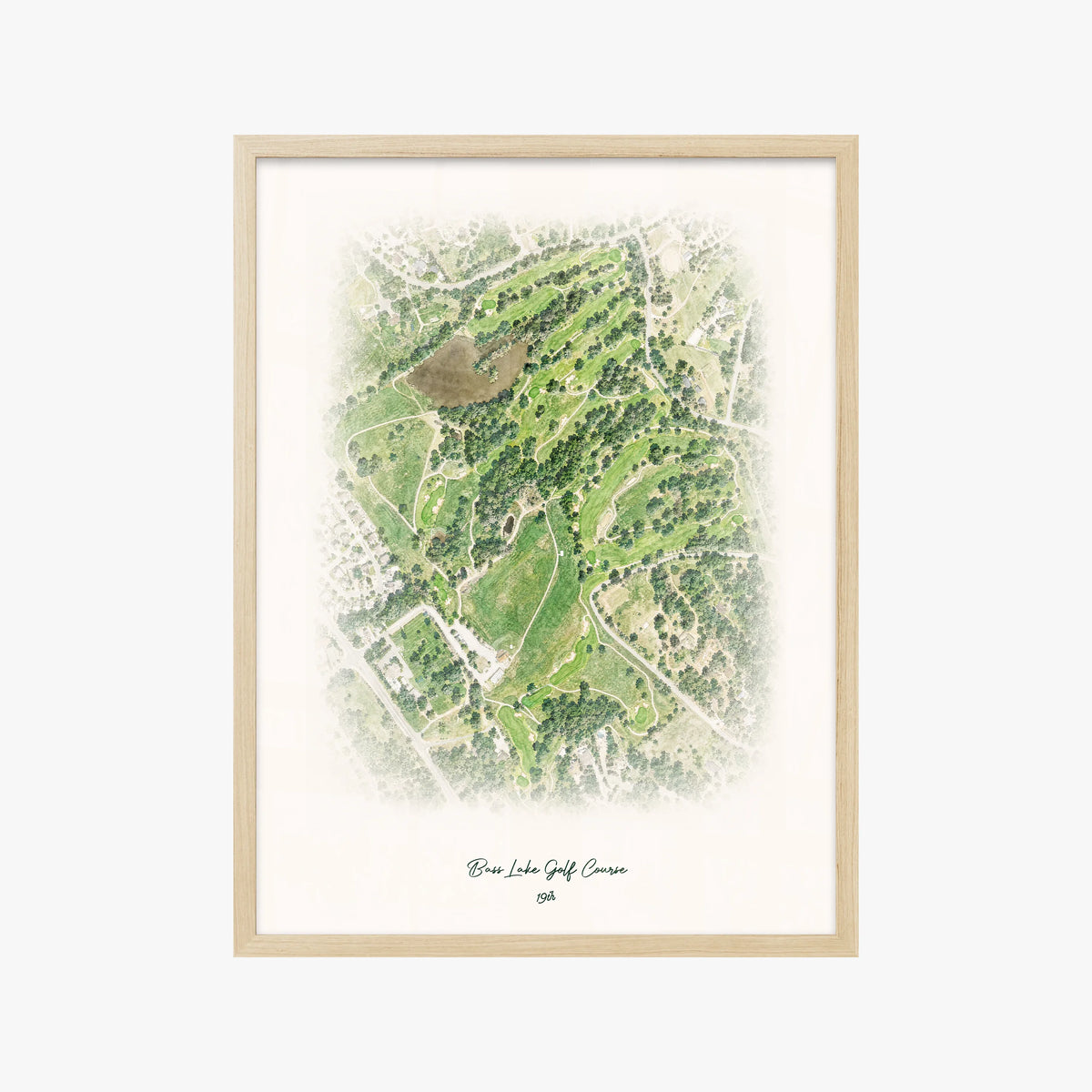 Bass Lake Golf Course wood frame
