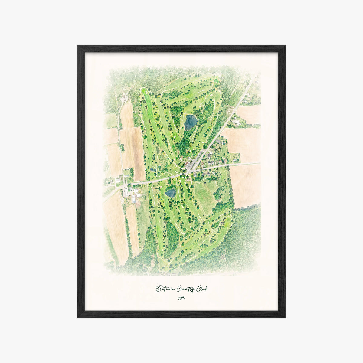 Batavia Country Club black frame